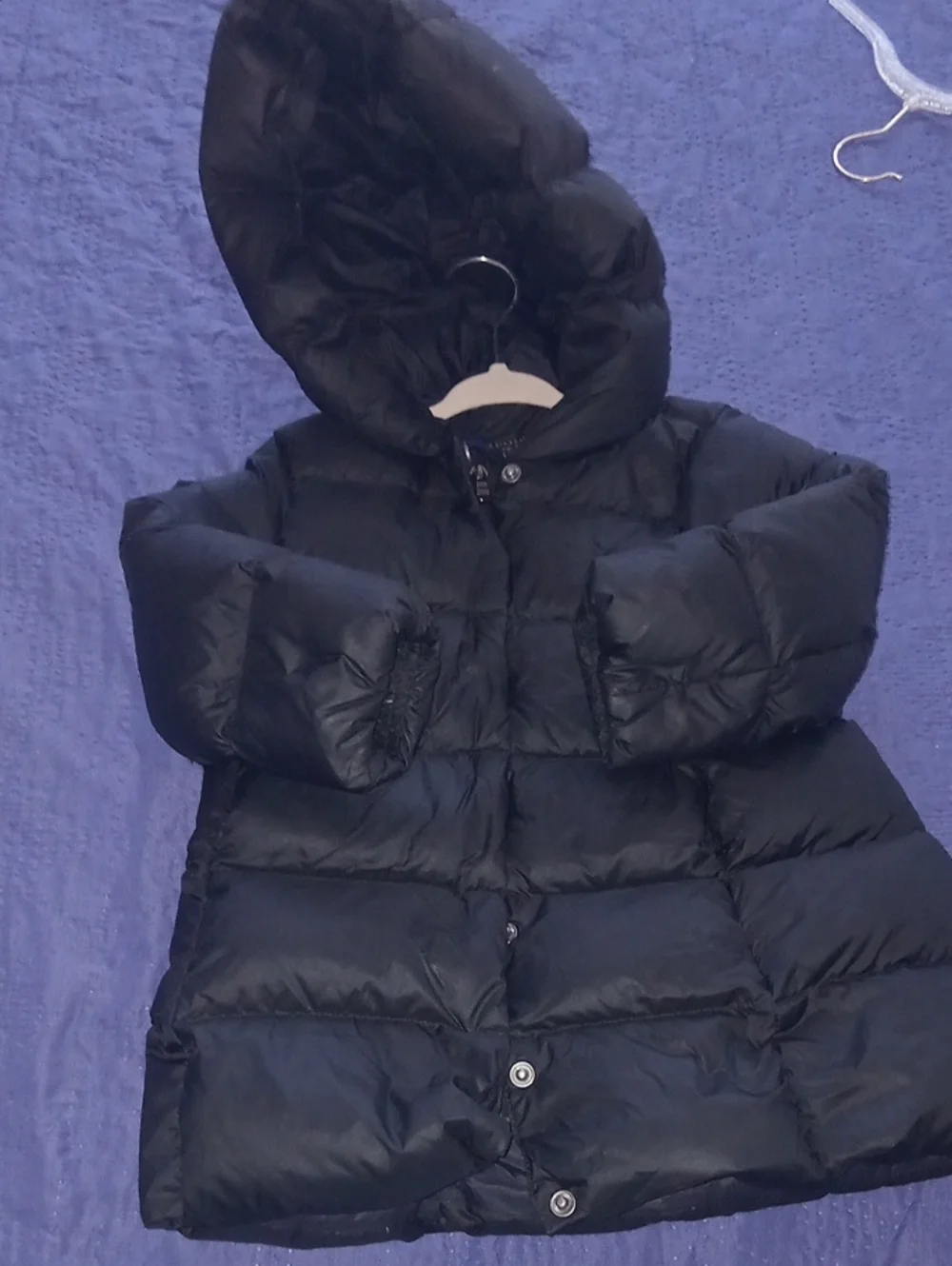Polo by Ralph Lauren Girls Black Hooded Puffer Jacket